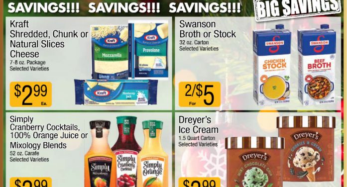 Big Trees Market Christmas Ad with Grocery, Produce, Meat & Deli Specials Through December 31st! Shop Local & Save!