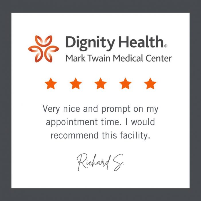 Another Satisfied Mark Twain Medical Center Customer