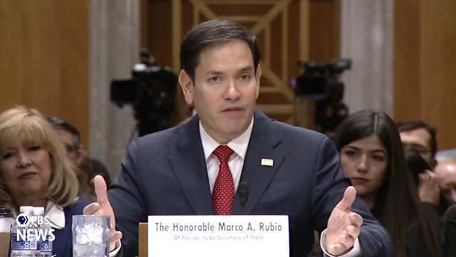 Marco Rubio Testifies at Senate Hearing for Secretary of State Confirmation