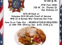 Support Local Veterans and Enjoy a Great Dinner on March 25th