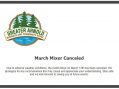 GABA March Mixer Canceled Ahead of Incoming Storm