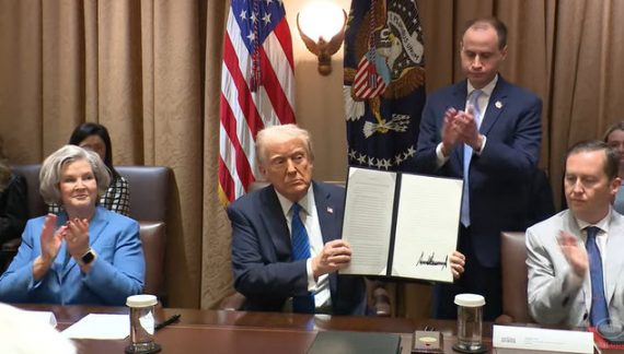 President Trump Stops by Meeting with U.S. Ambassadors