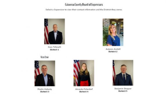 Calaveras Board of Supervisors are Back in Action Today