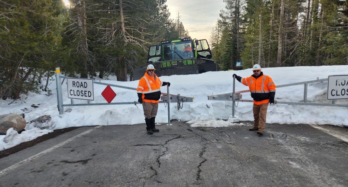 Pass Clearing Operations on Hwy 4 over Ebbetts Pass Underway