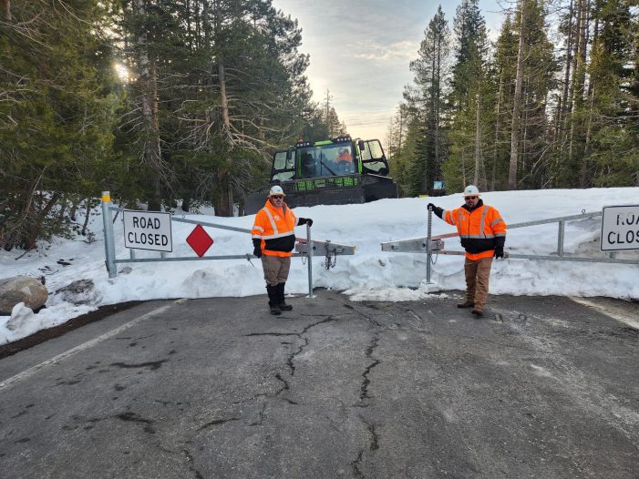 Pass Clearing Operations on Hwy 4 over Ebbetts Pass Underway