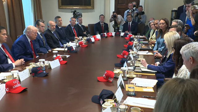 President Trump Participates in a Cabinet Meeting, Apr. 30, 2025
