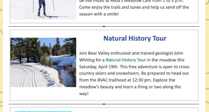 Big Easter & Season Ending Weekend at Bear Valley Adventure Company!!