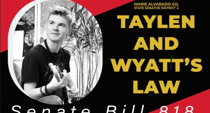 Sen. Alvarado-Gil on “Taylen and Wyatt’s” Law