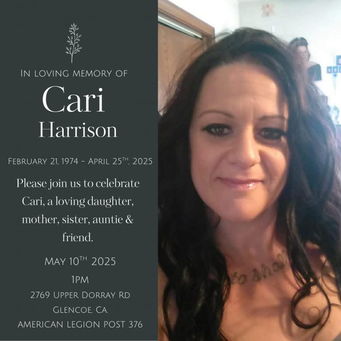 Ms. Cari Dolores Duvall (Harrison) 1974 ~ 2025