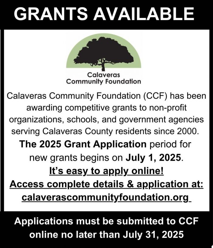 Get Those Calaveras Community Grant Applications Ready for July 31st Deadline!