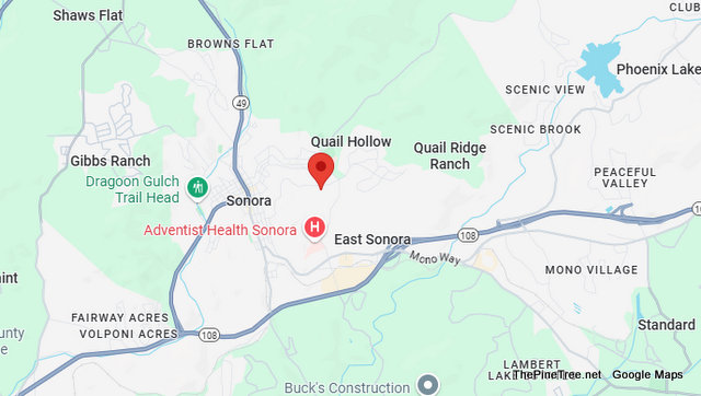 Traffic Update…Vehicle vs DMV Building in Sonora