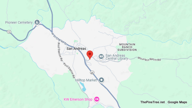 Traffic Update….Collision on Mountain Ranch Road near Hospital