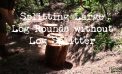 Large Log?  No Log Splitter?  No Problem!!  ~ Hewn Budget Homesteading Tip