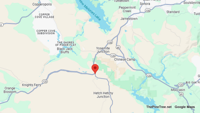 Traffic Update….High Centered Big Rig Blocking Hwy 108 & J59!