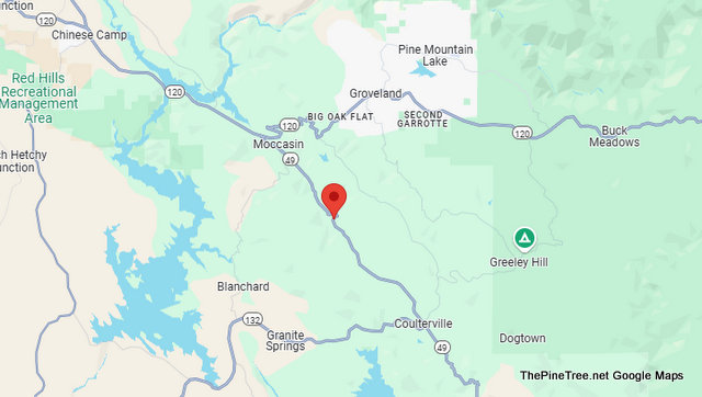Traffic Update….Young Males Push Running Vehicle Down Steep Hill off Hwy 49