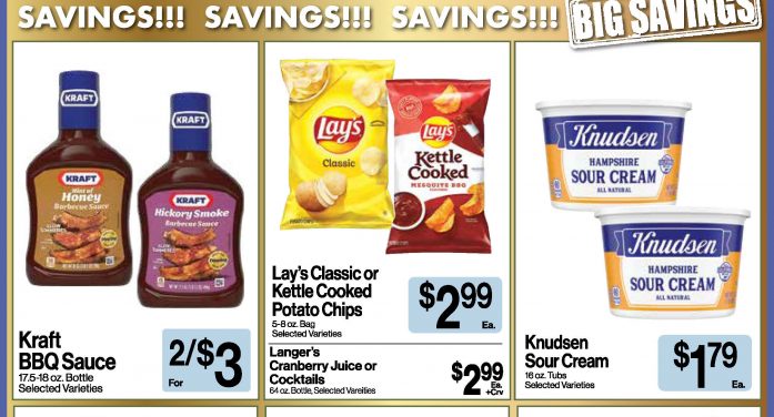 Sender’s Market Weekly Ad & Grocery Specials Through May 27th! Shop Local & Save!!