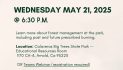 Town Hall at Calaveras Big Trees State Park on Wednesday 21, 2025 at 6:30 p.m.