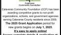 Calaveras Community Foundation Seeks Applicants for 2025 Community Grants Program