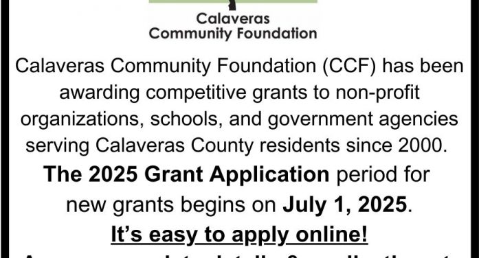 Calaveras Community Foundation Seeks Applicants for 2025 Community Grants Program