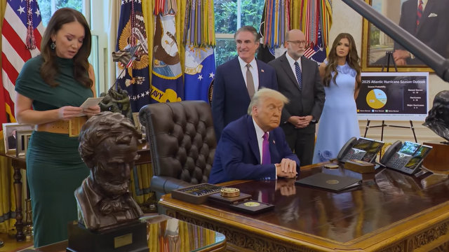 President Trump Attends a Briefing on the 2025 Hurricane and Wildfire Season Outlook & Preparedness