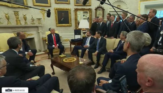 President Trump Participates in a Bilateral Meeting with the Chancellor of Germany