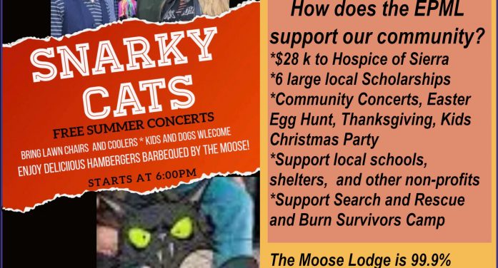 Moose Lodge Benefit Concert with the Snarky Cats