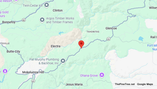 Traffic Update….Tree Down Blocking Lanes Near Hwy 26 & Ponderosa Way