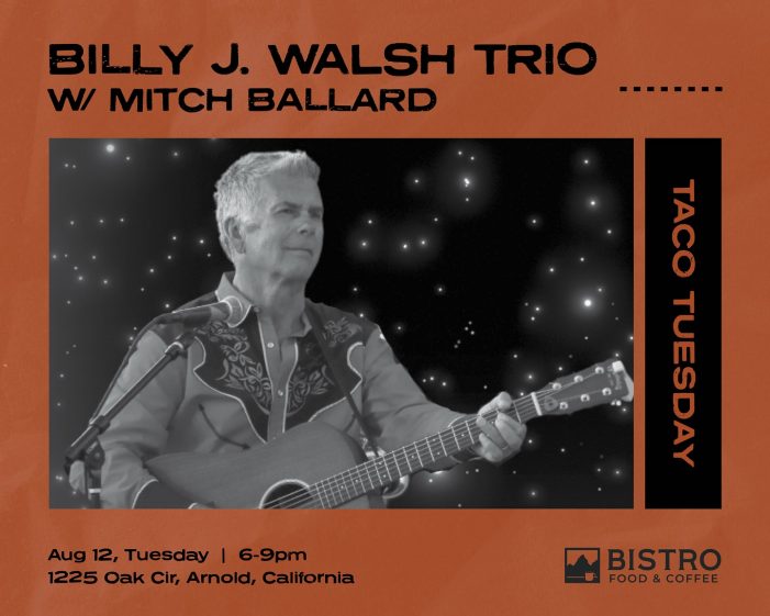 The Billy J. Walsh Trio Tonight at The Bistro’s Taco Tuesday