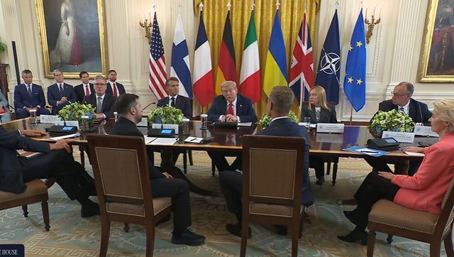 President Trump Participates in a Multilateral Meeting with European Leaders