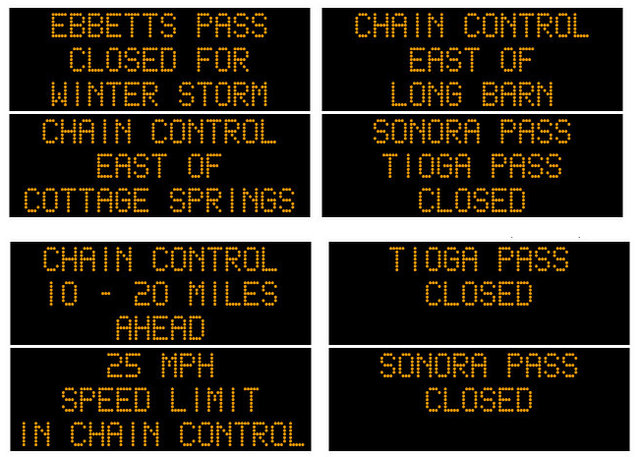 Ladies, Gents, Boys & Girls…Winter 25/26 is Underway!  Ebbetts, Sonora & Tioga Closed & Chain Controls