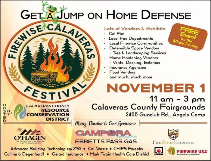 Get a Jump on Home Defense at Firewise Calaveras Festival! Get a Jump on Home Defense at Firewise Calaveras Festival!