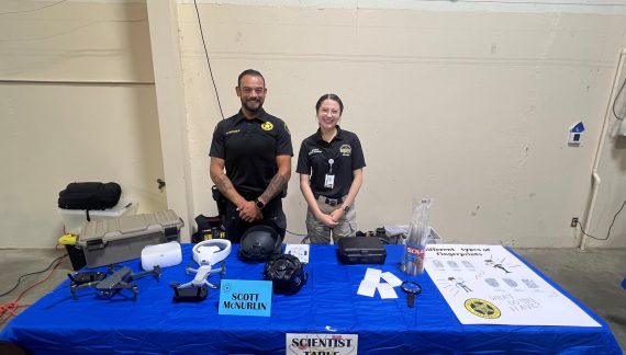 Calaveras County Sheriff’s School Resource Deputy and Evidence Technician Attend the Annual Dinner with a Scientist