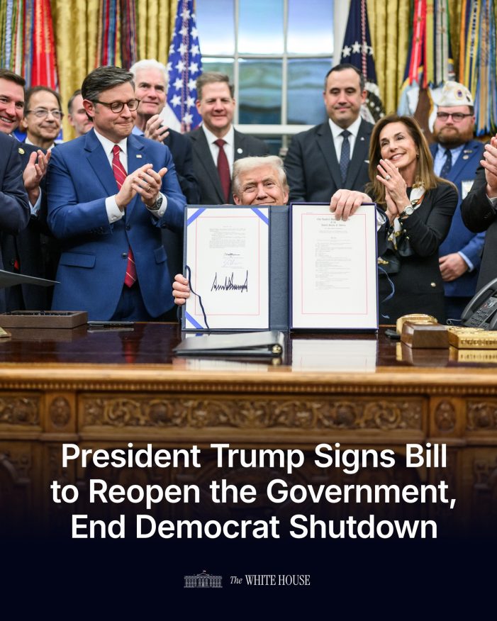 President Signs Funding Bill to Officially Reopen Government