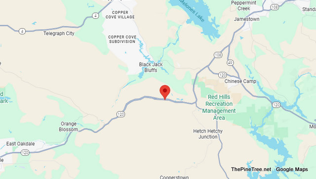 Traffic Update….Driverless Jeep vs Tree (After Coming Loose from RV) Near Sr108 / Rushing Hill