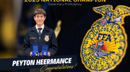 Peyton Heermance; Bret Harte’s First National FFA Proficiency Champion