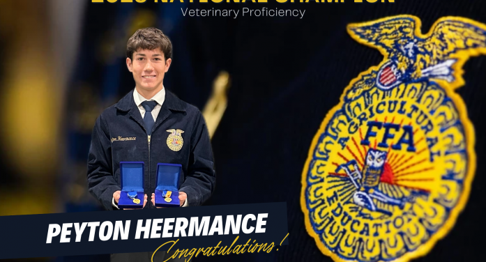 Peyton Heermance; Bret Harte’s First National FFA Proficiency Champion