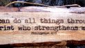 “I Can Do All Things” Live Edged Sign at Hewn Woodshed
