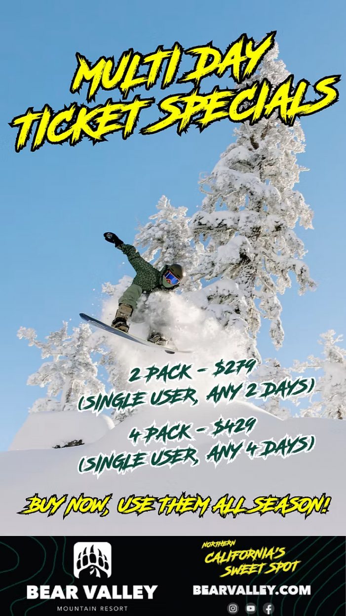 Bear Valley Snow Update: 6” Overnight, More Falling Today!