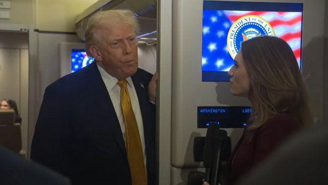 President Trump Gaggles with Press on Air Force One After Maduro Capture