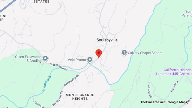 Traffic Update….Male Laying in Roadway on Soulsbyville Road Near Calvary Chapel