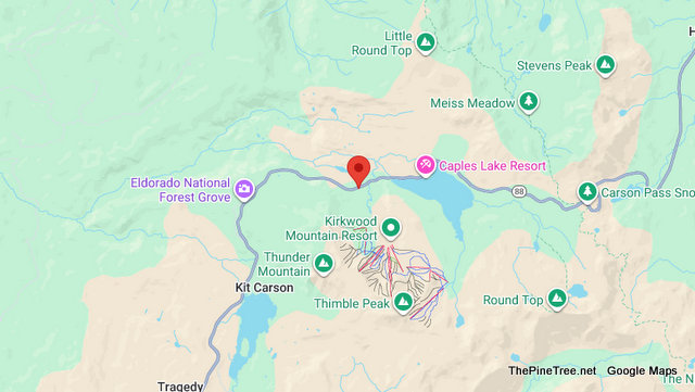 Traffic Update….Avalanche Blocking Both Lanes of Hwy 88 Near Kirkwood