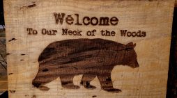 New Sign Design at Hewn Woodshed