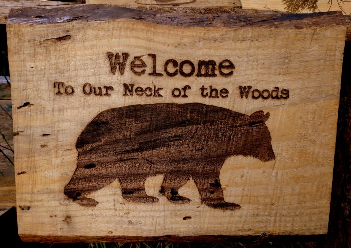 New Sign Design at Hewn Woodshed