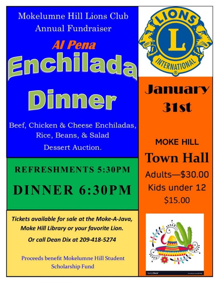 Al Pena Enchilada Dinner – Moke Hill Lions Club