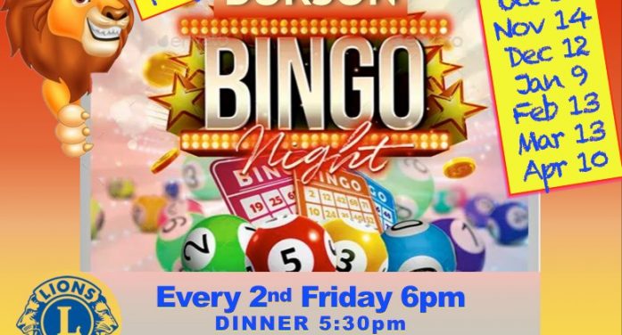 Burson Bingo at Burson Community Center