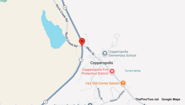 Traffic Update….Toyota 20 ft off Embankment Near Sr4 / Rock Creek Rd