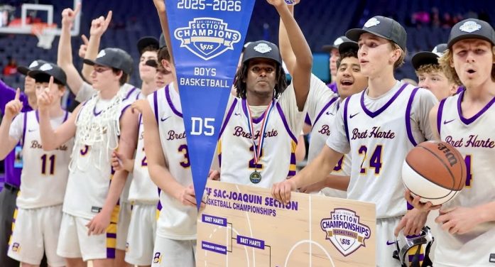 Bret Harte Boys Basketball Team are Section Champions!