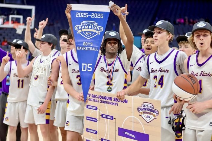 Bret Harte Boys Basketball Team are Section Champions!