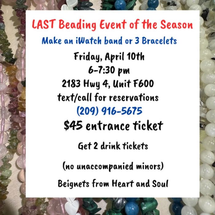 It’s Raining.  It’s Pouring & It’s Bead & Party Time Tonight at Make and parTake!!