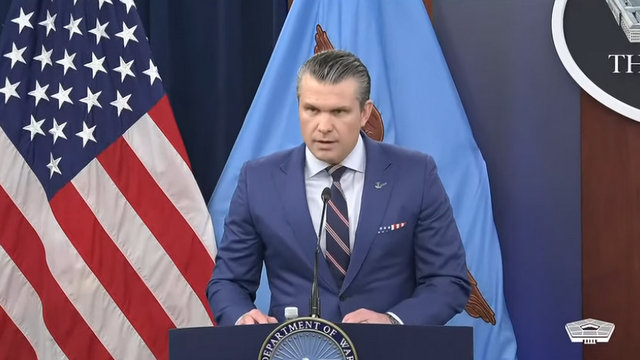 Secretary of War and CJCS, Air Force Gen. Dan Caine, March 10th, Press Briefing at the Pentagon